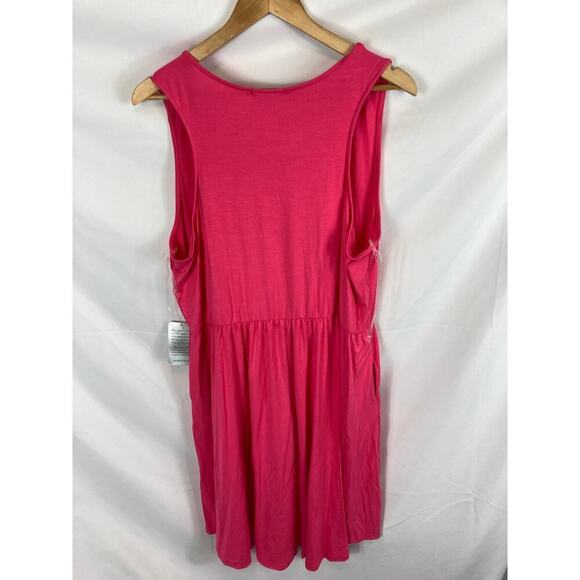 NWT West Kei Hot Pink Sleeveless Dress size 1X - Picture 5 of 5